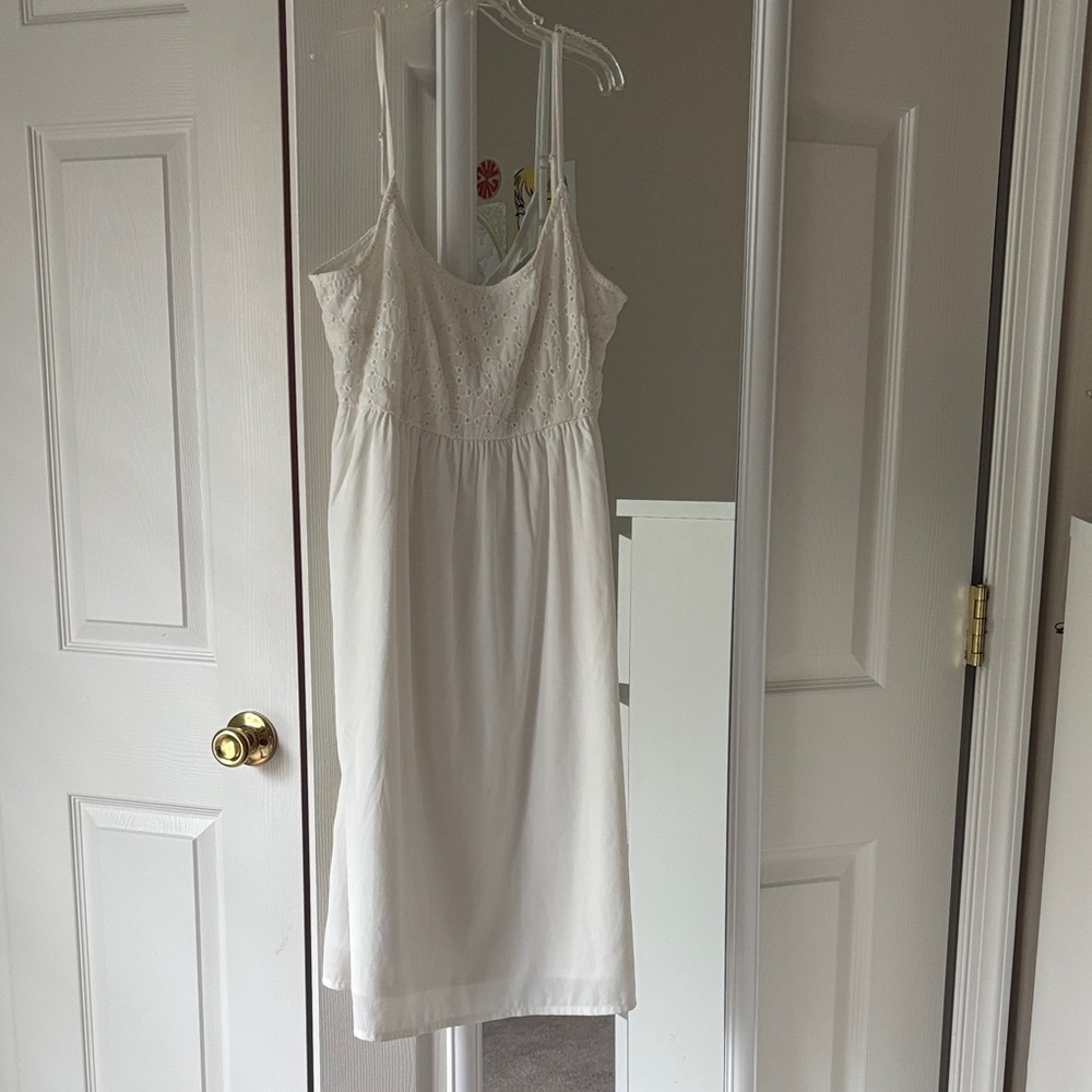 Off white Lace Babydoll Mini Dress